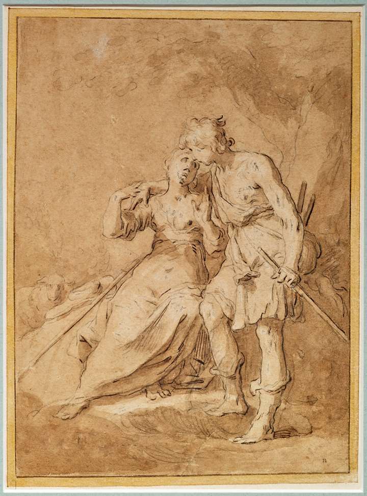 Couple in a landscape